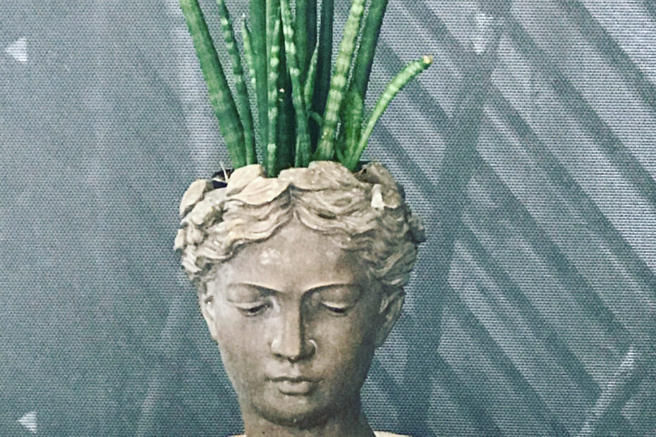 Greek Head Planter